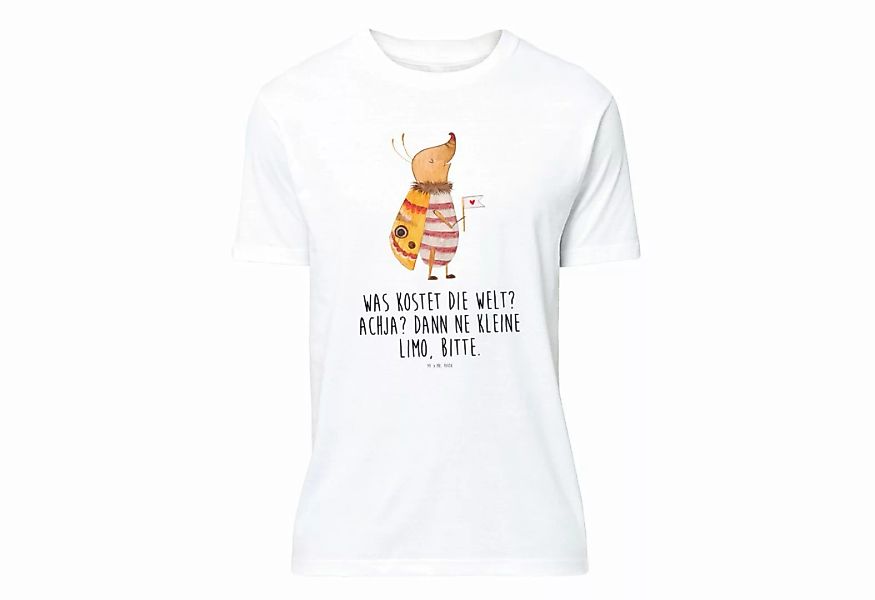 Mr. & Mrs. Panda T-Shirt Nachtfalter mit Fähnchen - Weiß - Geschenk, Spruch günstig online kaufen
