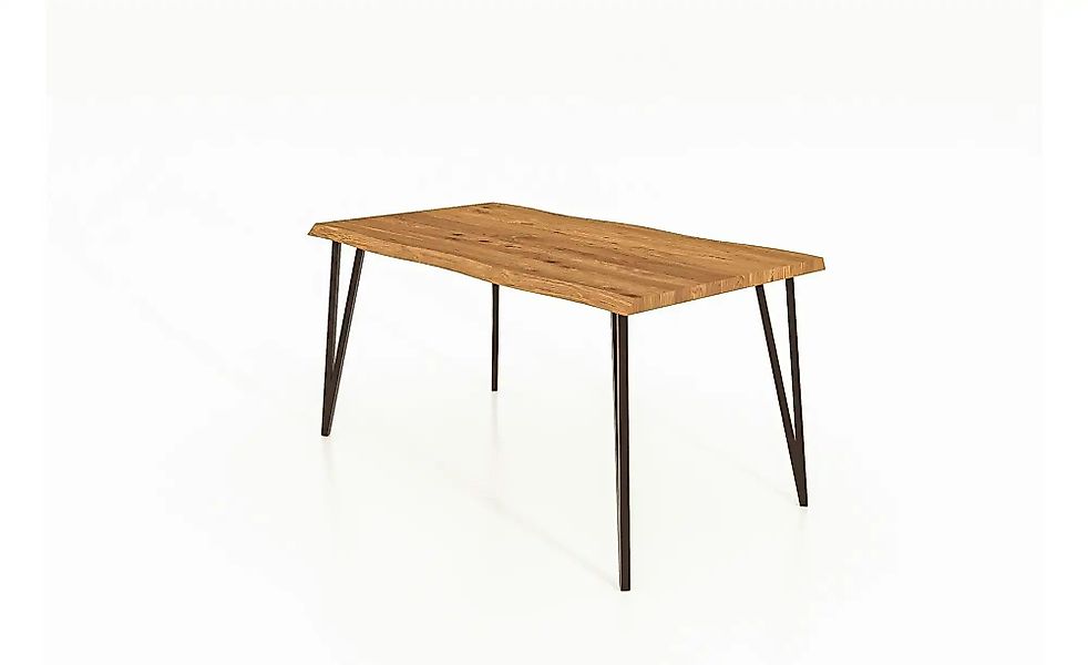 Esstisch mit Baumkante Karl ¦ holzfarben ¦ Maße (cm): B: 160 H: 77 Tische > günstig online kaufen