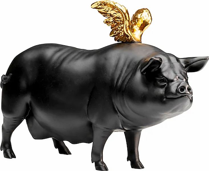Kare Design Dekofigur »Deko Figur Flying Pig Schwarz 21cm« günstig online kaufen