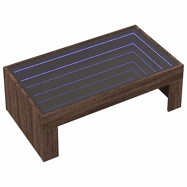 vidaXL Couchtisch mit Infinity-LED Braun Eichen-Optik 90x50x30 cm 847622 günstig online kaufen