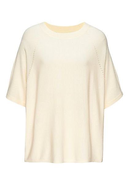 Vivance Kurzarmshirt mit Lochstrickmuster aus weichem Viskose-Strick günstig online kaufen