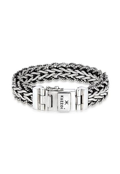 Kuzzoi Armband Herren Panzerarmband Gliederkette 925er Silber günstig online kaufen