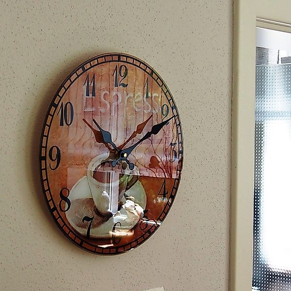 PERLA pd DESIGN Wanduhr Espresso Vintage günstig online kaufen