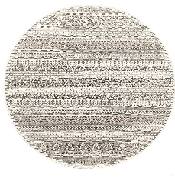 the carpet Teppich "Calgary round" rund 1 mm Höhe moderner robuster In und günstig online kaufen