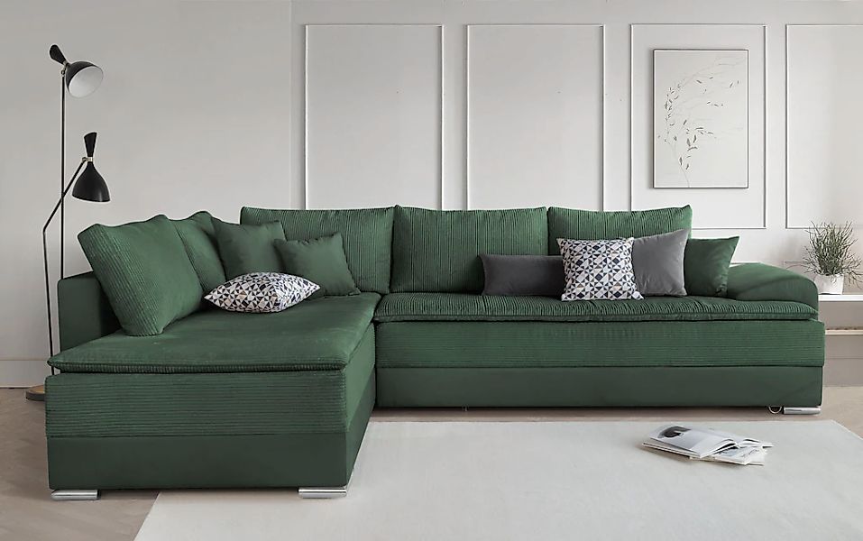 INOSIGN Ecksofa "Boxspringbett Night & Day L-Form mit Dauer-Schlaffunktion günstig online kaufen