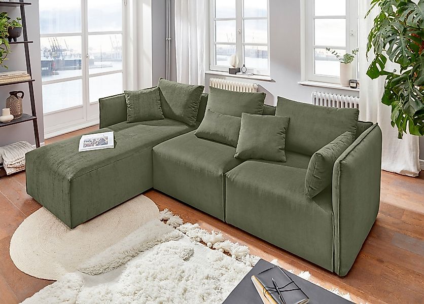 andas Ecksofa »Nöre«, (3 Teile), zusammengesetzt aus Modulen, in vielen Bez günstig online kaufen