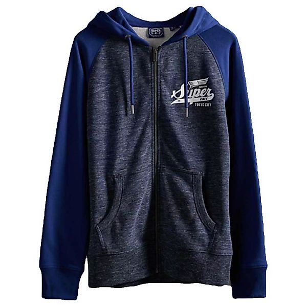 Superdry Speedway Sweatshirt Mit Reißverschluss L Midnight Navy Space Dye günstig online kaufen
