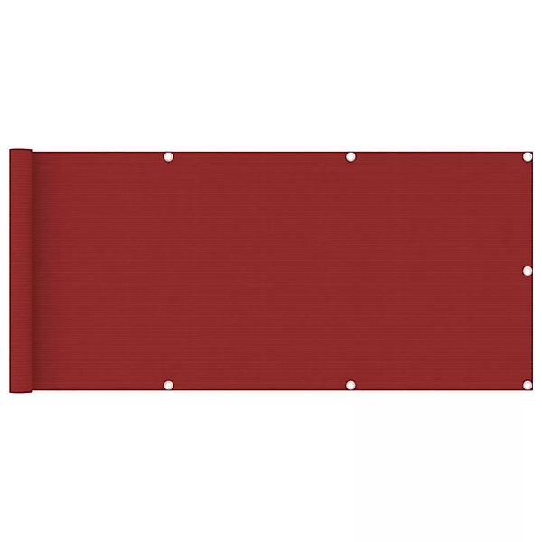 Balkon-sichtschutz Rot 75x400 Cm Hdpe günstig online kaufen