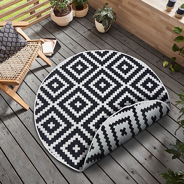 my home Teppich »Ronda Wendeteppich«, rund, 5 mm Höhe, Sisal-Optik, Flachge günstig online kaufen