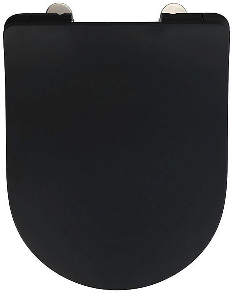 WENKO WC-Sitz Sedilo matt Schwarz (1-St), aus Duroplast, mit Absenkautomati günstig online kaufen