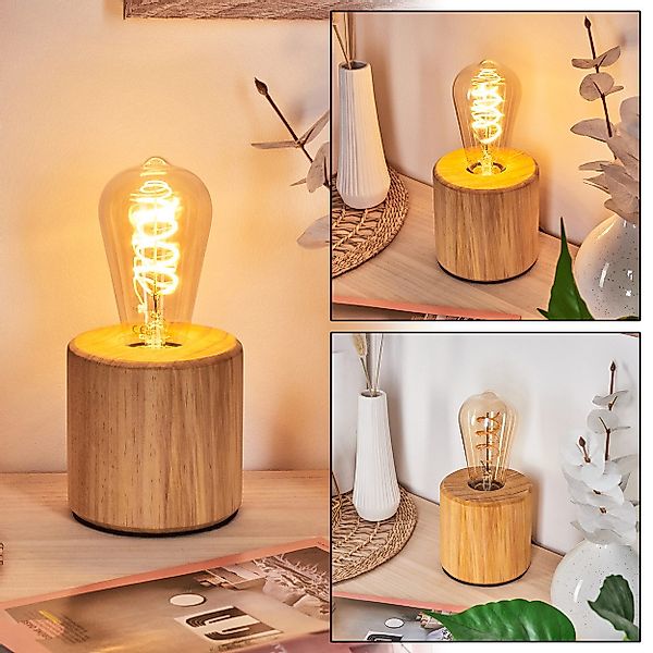 hofstein Tischleuchte Tischlampe aus Holz in günstig online kaufen