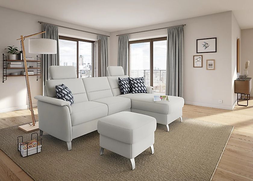 sit&more Ecksofa "Palmera L-Form, B: 244 cm" optional Bettfunktion & Bettka günstig online kaufen