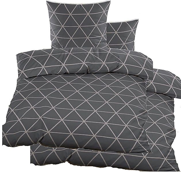 KH-Haushaltshandel Bettwäsche Biber Winter Bettwäsche 2x(135x200 + 80x80cm) günstig online kaufen