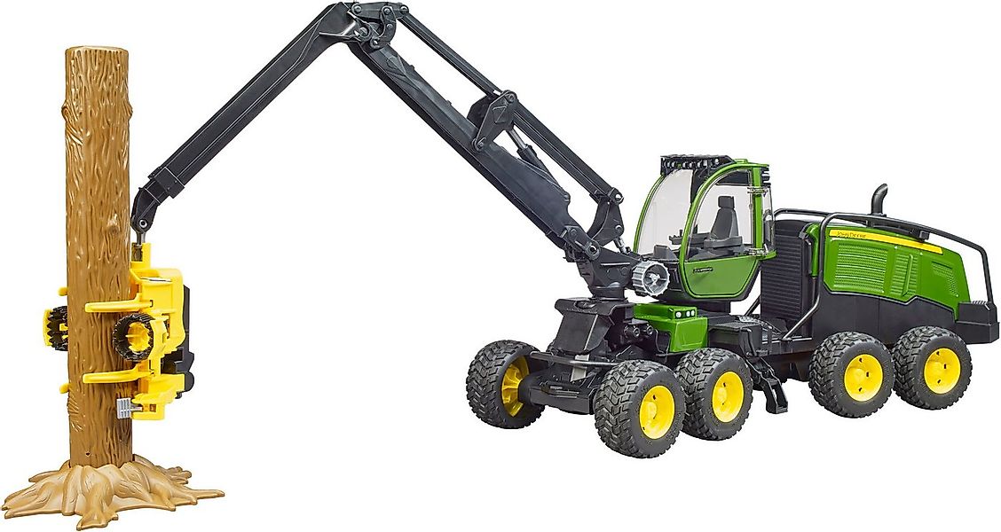 Bruder® Spielzeug-Forstmaschine John Deere 1270G Harvester mit 1 Baumstamm günstig online kaufen