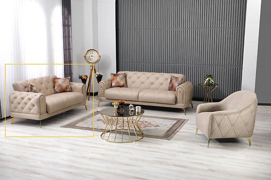 2-Sitzer Sofa ca. 175x83x91 cm Cappuccino günstig online kaufen