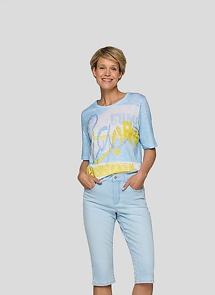 Rabe Print-Shirt Rabe Rundhalsshirt mit Schriftzug und sommerlichem Print günstig online kaufen