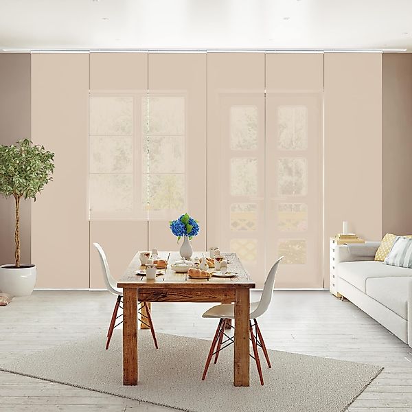 Bilderdepot24 Schiebegardine modern Flächenvorhang blickdicht Macchiato, günstig online kaufen
