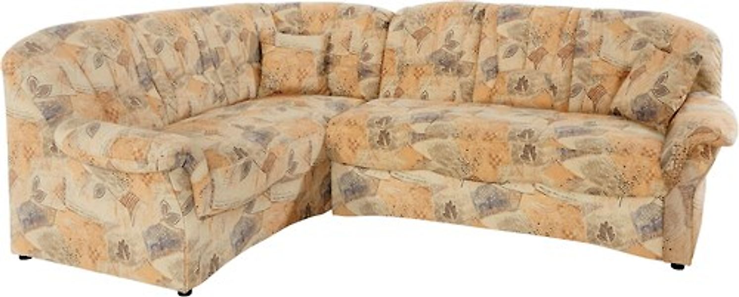 DOMO collection Ecksofa »Bahia, zeitlos und elegant, bequeme Armlehnen, L-F günstig online kaufen