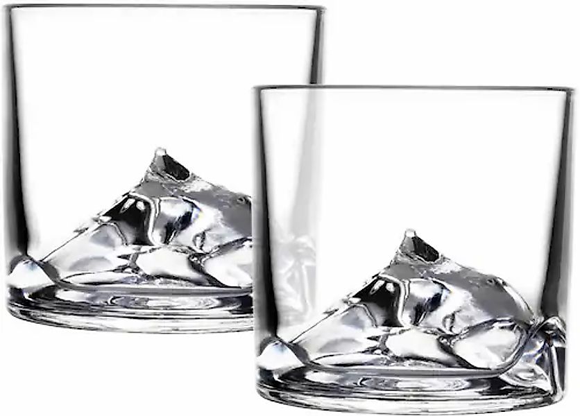 LIITON Whiskyglas »Everest«, (Set, 2 tlg.), dicker Glasboden als Bergmotiv günstig online kaufen