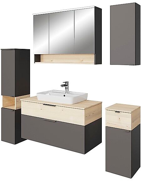 Saphir Badmöbel-Set »Quickset 394« Komplett-Set, 6 Stk. tlg. günstig online kaufen