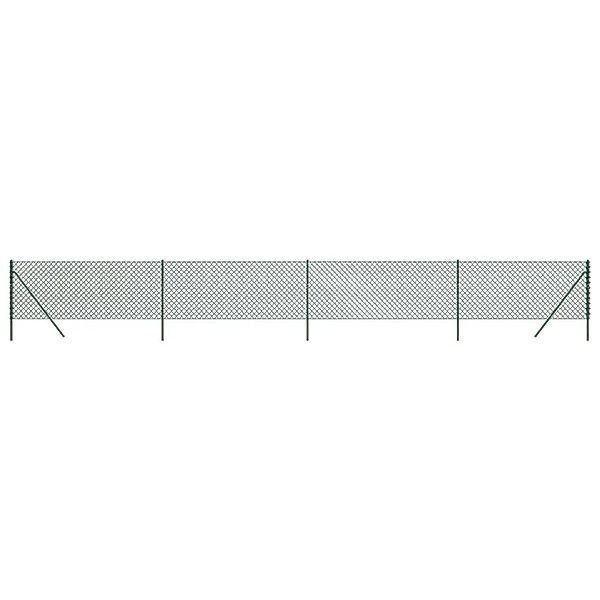 vidaXL Maschendrahtzaun Grün 1,1x10 m 153906 günstig online kaufen