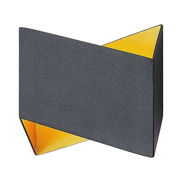 Arcchio Wandleuchte Wandlampe Innen Assona 9624664 Modern in Schwarz aus Al günstig online kaufen