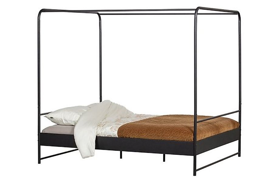 Vintagehaus Himmelbett Industrial Himmelbett Metallbett Koje Schwarz Metall günstig online kaufen