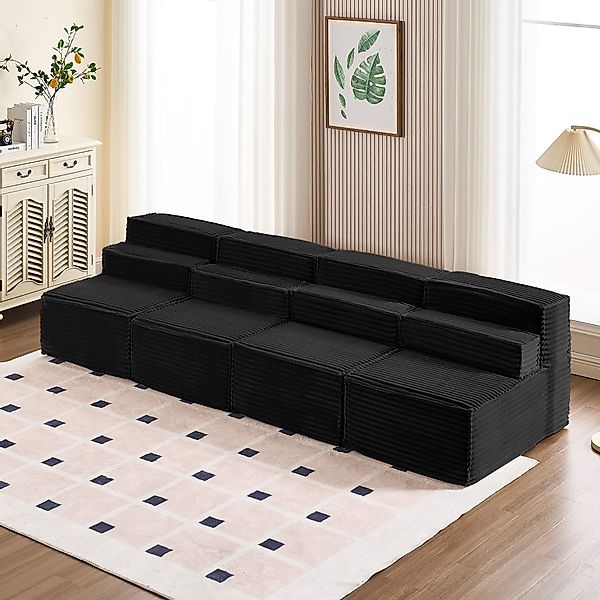 HOMYEDAMIC Big-Sofa Schwammsofa 1-4 Sitzers Ecksofa, günstig online kaufen