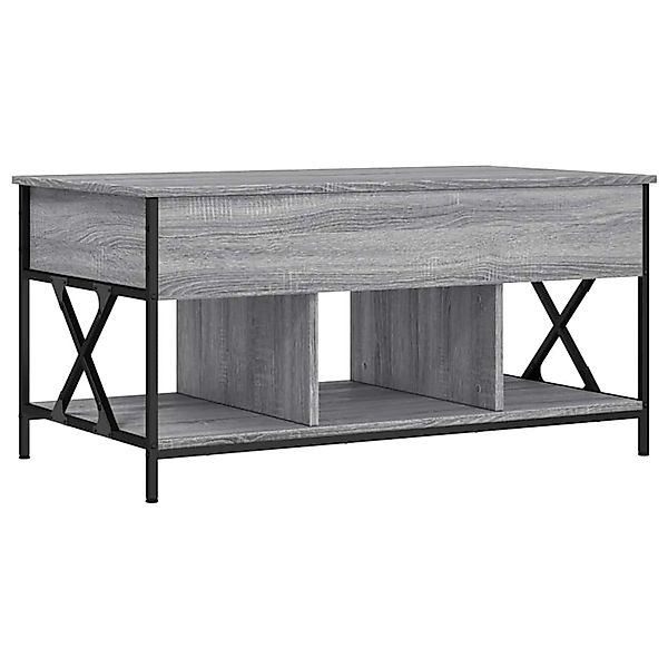 vidaXL Couchtisch Grau Sonoma 100x55x50 cm Holzwerkstoff und Metall 845339 günstig online kaufen