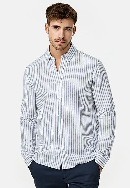 Indicode Langarmhemd Brayden mit Button-Down-Kragen günstig online kaufen