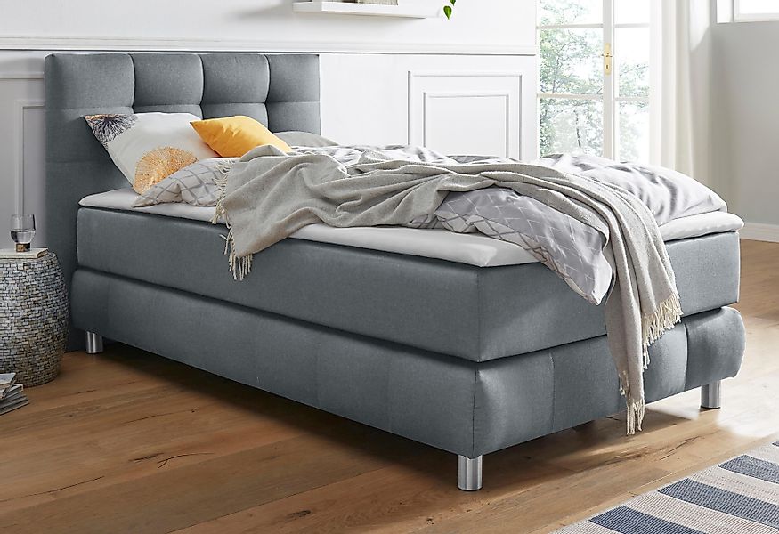 andas Boxspringbett "Salo", incl. Topper, 6 Breiten, 2 Härtegrade, TFK auch günstig online kaufen