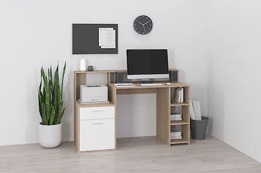 FMD Regal-Schreibtisch »Bolton« Schreibtisch mit Stauraum und Ablage, offen günstig online kaufen