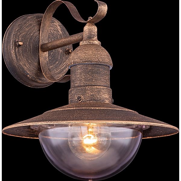 Globo Außenleuchte Linda Metall Schwarz günstig online kaufen