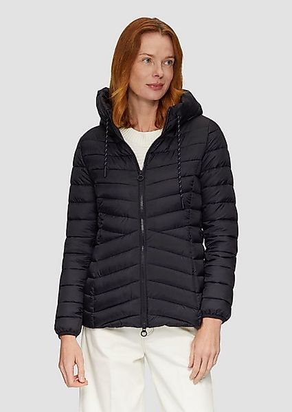 s.Oliver Funktionsjacke Leichte Steppjacke mit Logo-Kapuze günstig online kaufen