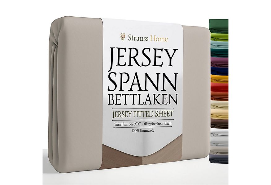Strauss Home Spannbettlaken Premium, Gummizug: Rundumgummi, 150gr/m2 Premiu günstig online kaufen