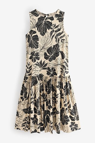 Next Jerseykleid Ärmelloses Struktur-Maxikleid mit tiefer günstig online kaufen
