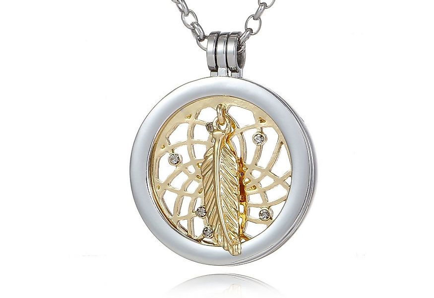 Morella Kette mit Anhänger Damen Halskette 70 cm mit Coin 33 mm (2-tlg., Ke günstig online kaufen