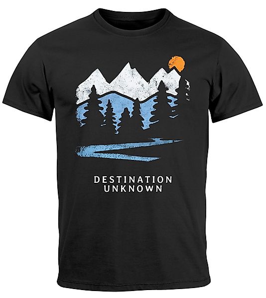 Neverless Print-Shirt Herren T-Shirt Prinstshirt Berge günstig online kaufen