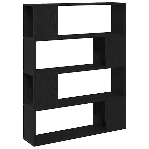 vidaXL TV-Schrank Bücherregal Schwarz Eiche 100x24x124 cm Holzwerkstoff (1- günstig online kaufen