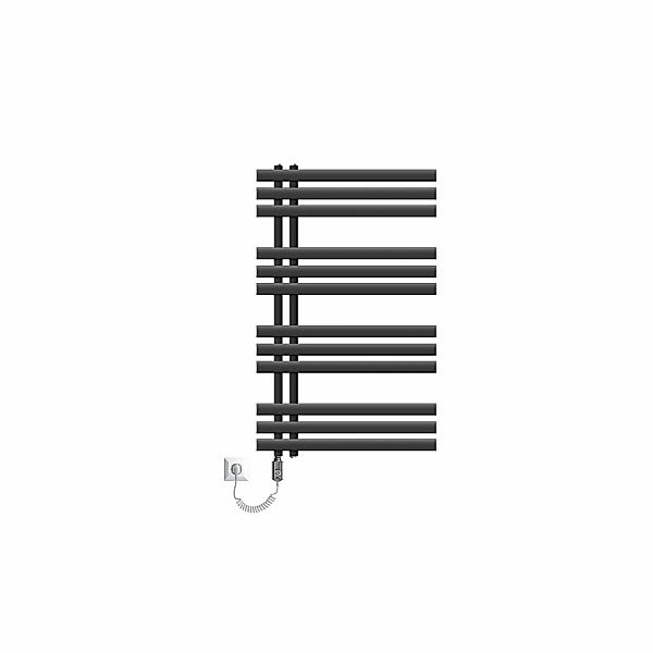 ECD Germany Iron EM Badheizkörper Elektrisch Heizstab 300W 600x1000mm Anthr günstig online kaufen