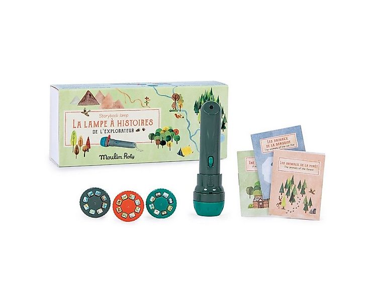 Moulin Roty Projektionslampe Projektionsleuchte Taschenlampe mit Geschichte günstig online kaufen