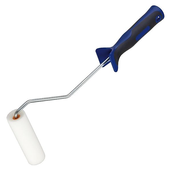 LUX-TOOLS Schaum-Roller Konkav,anger Bügel 2K-Softgriff Schwarz-Blau 10 cm günstig online kaufen