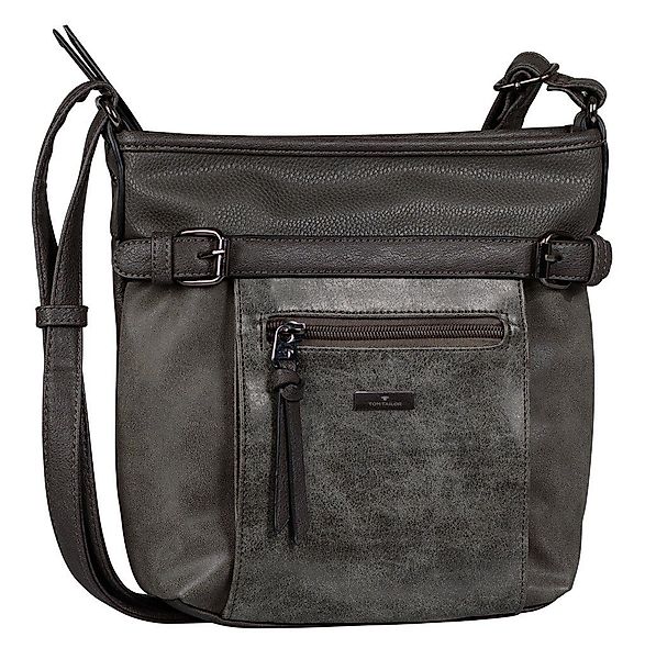TOM TAILOR Umhängetasche "JUNA" mit Details in Metallic Optik günstig online kaufen