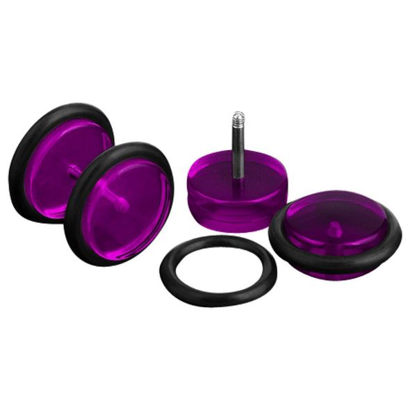 Taffstyle Piercing-Set Piercing UV Fake Plug günstig online kaufen
