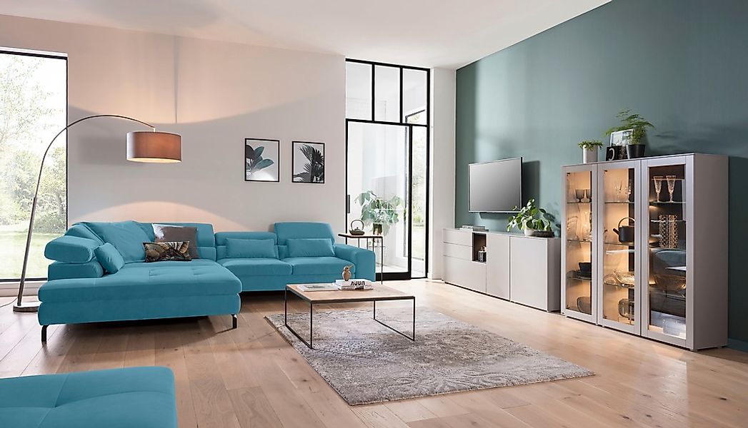 GALLERY M branded by Musterring Ecksofa »Felicia Due L-Form«, Wahlweise mit günstig online kaufen
