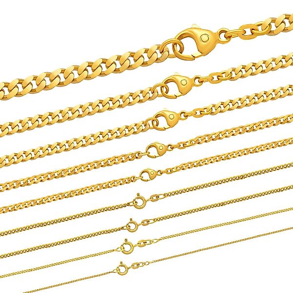 HOPLO Panzerkette Goldkette Panzerkette Länge 36cm günstig online kaufen