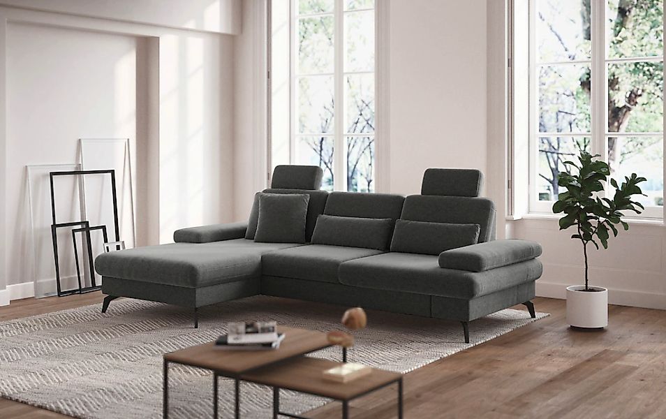 sit&more Ecksofa »Morris L-Form, inkl. Sitztiefenverstellung« wahlweise mit günstig online kaufen