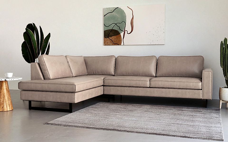 Places of Style Ecksofa "Pinto, 290 cm, Ottomane links / rechts", Cord, Fei günstig online kaufen