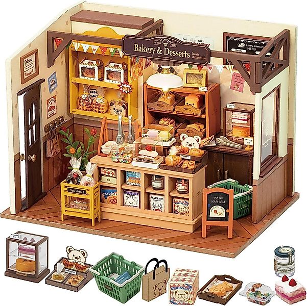 Robotime 3D-Puzzle Robotime Backhaus Beckas Bäckerei günstig online kaufen