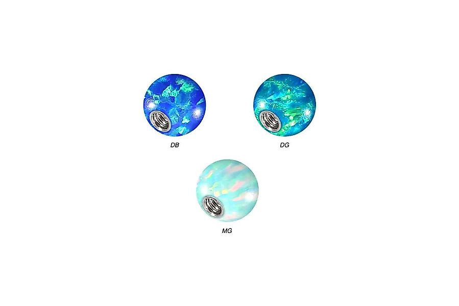 PIERCINGLINE Piercing-Set SET Synthetischer Opal Schraubkugel günstig online kaufen